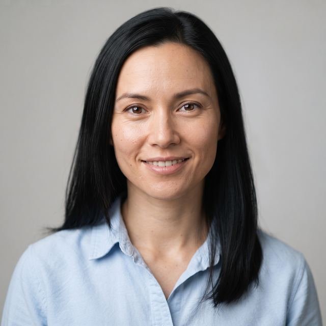 Synthetic fictional profile portrait