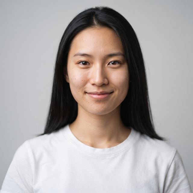 Synthetic fictional profile portrait
