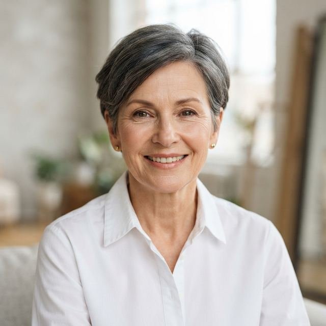 Synthetic fictional profile portrait
